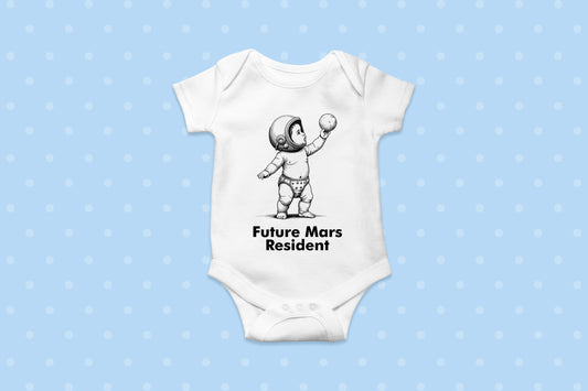 Future Mars Resident -  100% Organic Cotton Onesie