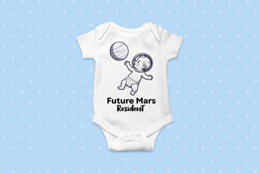 Future Mars Resident Version 2 -  100% Organic Cotton Onesie