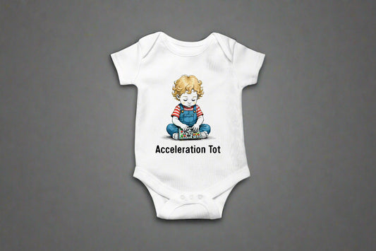 Acceleration Tot Baby - 100% Organic Cotton Onesie