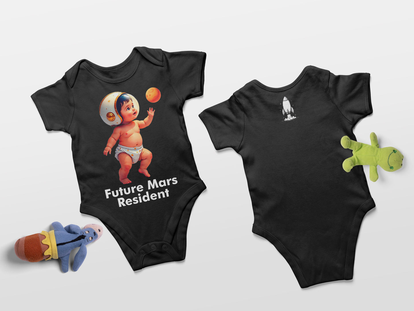 Future Mars Resident (Colorized) -  100% Organic Cotton Onesie