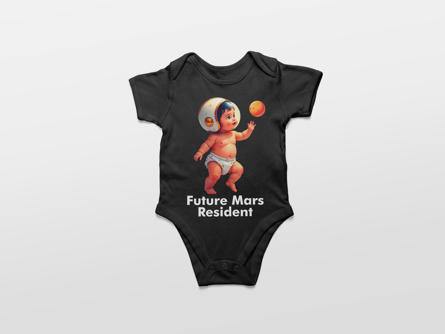 Future Mars Resident (Colorized) -  100% Organic Cotton Onesie